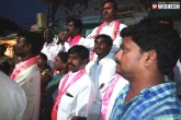 Telangana news, Critisms on TRS leaders in Warangal election campaigns, back to back criticisms on trs in warangal, Sms