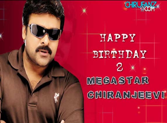 Happy birthday to &#039;Mega&#039; Star Chiranjeevi...