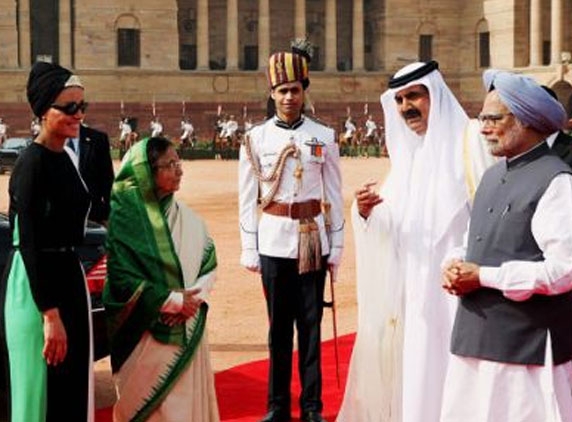 Emir of Qatar visits India