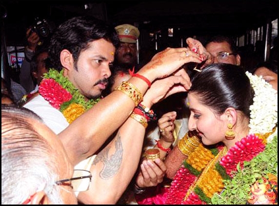 Sreesanth marries girl from Jaipur royal family 