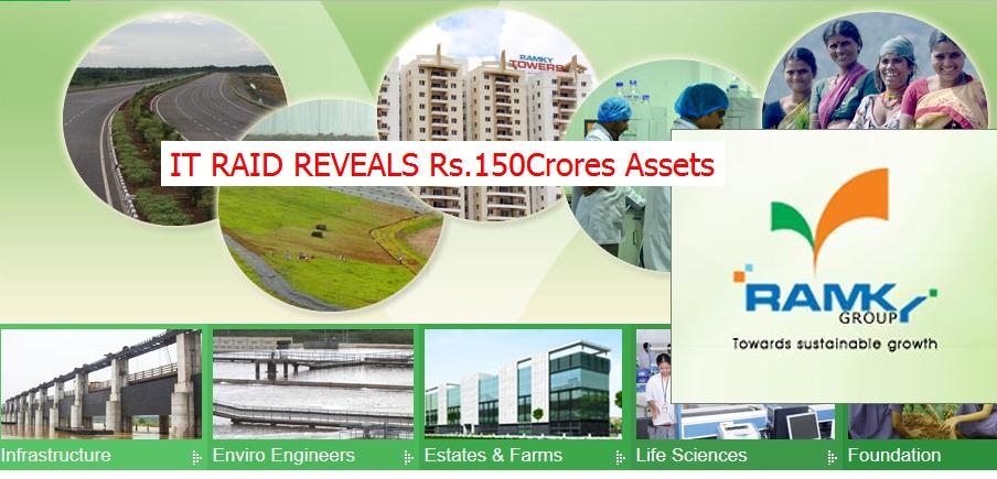 RAMKY group declared Rs.150 Crores hidden Assets after IT Raids