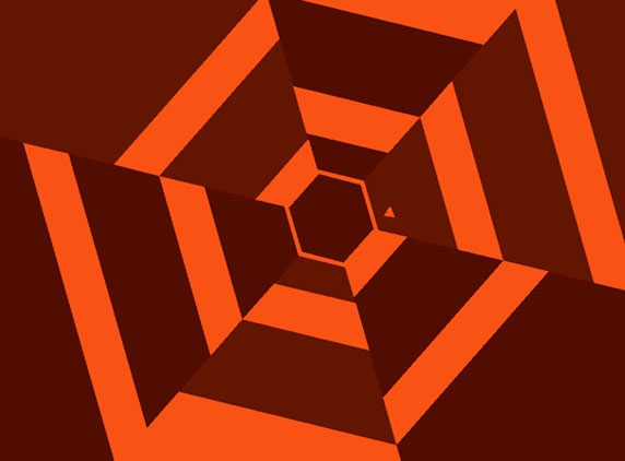 Super Hexagon on Andoid, iOS, BB