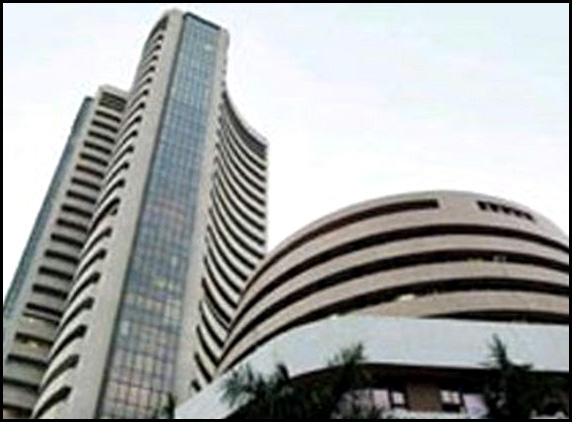 Sensex falls after record highs