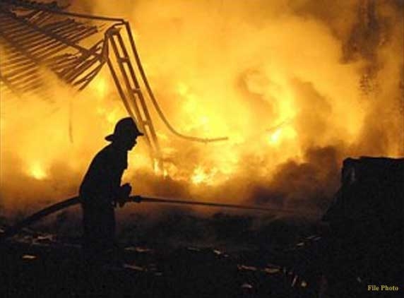 Major fire accident, last night, in Hyderabad